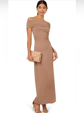 adrianna papell sequin one shoulder illusion sleeve blouson dress Adrianna Papell | Dresses | Adrianna Papellsequin One Shoulder Illusion Sleeve Gown